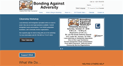 Desktop Screenshot of bondingagainstadversity.org