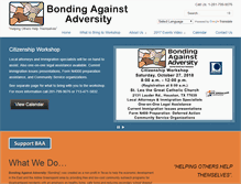 Tablet Screenshot of bondingagainstadversity.org